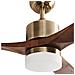 Ventilatore A Soffitto Con Luce Aruwimi Con Telecomando Led Ottone - Foto miniatura 4