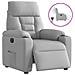 Poltrona Elettrica Reclinabile Grigio Nuvola in Tessuto - Foto miniatura 1