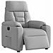 Poltrona Elettrica Reclinabile Grigio Nuvola in Tessuto - Foto miniatura 3