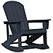 Sedia a Dondolo Adirondack Blu Navy 73.5x92x90 cm HDPE - Foto miniatura 1