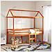 Letto a Soppalco con Tetto Cera 80x200 cm in Legno di Pino - Foto miniatura 3