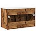 Set Mobili da Bagno 2 pz Legno Antico in Legno Multistrato - Foto miniatura 8