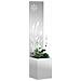 Vaso da Giardino con Pannello Decorativo Argento 32 x 140 cm - Foto miniatura 3