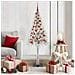 Albero di Natale con 150 LED Bianco 150 cm PE e Acciaio - Foto miniatura 2