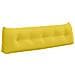 Cuscino per Schiena Giallo Chiaro 160 x 24 x 50 cm Tessuto - Foto miniatura 1