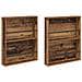 Scaffale per riviste 2 pcs Legno vecchio 60 x 12 x 70 cm - Foto miniatura 1
