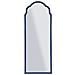 Specchio Da Parete Tangeri Ad Arco Con Cornice Specchio Blu 49x144 Cm - Foto miniatura 1