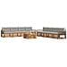 Set di divani da esterno 9 pcs Grigio Naturale e Chiaro - Foto miniatura 3