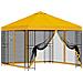 Gazebo da giardino con pareti laterali 3 x 3 m Giallo - Foto miniatura 1