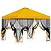 Gazebo da giardino con pareti laterali 3 x 3 m Giallo - Foto miniatura 4