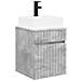 Mobile Lavabo da Parete Grigio Cemento 39 x 41 x 62,5 cm - Foto miniatura 1