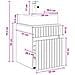 Mobile Lavabo da Parete Grigio Cemento 39 x 41 x 62,5 cm - Foto miniatura 6