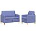 Set di Divani con Storage 2 pcs Blu jeans Poliestere - Foto miniatura 1