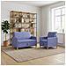 Set di Divani con Storage 2 pcs Blu jeans Poliestere - Foto miniatura 2