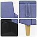 Set di Divani con Storage 2 pcs Blu jeans Poliestere - Foto miniatura 6