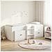 Struttura Letto Loft con Mobile 3 pcs Bianco Legno multistrato - Foto miniatura 2