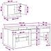 Struttura Letto Loft con Mobile 3 pcs Bianco Legno multistrato - Foto miniatura 7