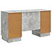 Scrivania con lo scaffale Grigio Cemento 142,5 x 50 x 75 cm - Foto miniatura 6