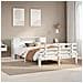 Letto contenitore senza Materasso Bianco 160x200 cm in Legno Massello di Pino - Foto miniatura 2