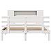 Letto contenitore senza Materasso Bianco 160x200 cm in Legno Massello di Pino - Foto miniatura 4