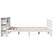 Letto contenitore senza Materasso Bianco 160x200 cm in Legno Massello di Pino - Foto miniatura 5