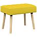 Panchina trapuntata a canale Giallo Chiaro 60 x 40 x 45 cm - Foto miniatura 1