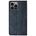 Custodia Magnetica Per Iphone 12 Pro Max Con Portafoglio + Mini Portachiavi Blu - Foto miniatura 6