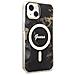 Guess Guhmp14mhtmrsk Custodia Per Iphone 14 Plus 6,7 Nera /nera Golden Marble Magsafe - Foto miniatura 3