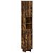 Armadio da Bagno con Ripiano Aperto EDE Rovere Fumo - Foto miniatura 1