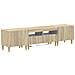 Mobile TV LED a 5 pezzi Rovere Sonoma Legno ingegnerizzato - Foto miniatura 1