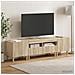 Mobile TV LED a 5 pezzi Rovere Sonoma Legno ingegnerizzato - Foto miniatura 8