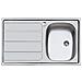 Lavello A Incasso In Acciaio Inox, 1 Vasca Destra, Scarico 79x50 Cm - Foto miniatura 1