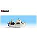 Barca da pesca (non galleggiante) con personaggi HO - Foto miniatura 1
