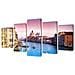 5 Pz Set Stampa Su Tela Da Muro Venezia 200 X 100 Cm - Foto miniatura 1