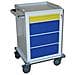 Modular Trolley - Painted Steel - 1+3 Drawers - Foto miniatura 1