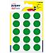 conf. 6 ff Etichette rotonde blister verdi diam 19 mm PSA19V - Foto miniatura 1