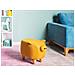 Pouf In Tessuto Giallo Piggy - Foto miniatura 12