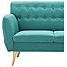 Divano A 3 Posti In Stoffa Imbottito 172x70x82cm Verde - Foto miniatura 7