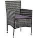 Sedie Da Pranzo Per Giardino 2 Pz In Polyrattan Grigio - Foto miniatura 4