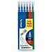 Set 6 Refill Frixionball 0.7mm 3 Blu, 1 Nero, 1 Rosso, 1 Verde - Foto miniatura 1