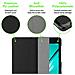 Custodia Per Tablet Compatibile Con Samsung Galaxy Tab S2 (8.0"" Zoll) Sm-t715n / T719n In Nero Satin - Coperchio Protettiva Ultra Sottile Con Funzione Auto Wake Up E Stand - Foto miniatura 3