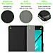 Custodia Per Tablet Compatibile Con Samsung Galaxy Tab S2 (8.0"" Zoll) Sm-t715n / T719n In Nero Satin - Coperchio Protettiva Ultra Sottile Con Funzione Auto Wake Up E Stand - Foto miniatura 7