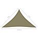 Parasole a Vela Oxford Triangolare 3x3x4,24 m Beige - Foto miniatura 6