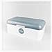 Mr-1772 Portapane Retro, Design Vintage, Scatola Metallica, Bread Box Bianco / grigio - Foto miniatura 6
