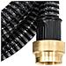 Tubo di Aspirazione con Connettori in Ottone 7 m 25 mm Nero - Foto miniatura 3