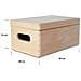 Grande Scatola In Legno | 30 X 20 X 14 Cm | Coperchio E Maniglie | Cassetta Conteniore Per Documenti Attrezzi Portaoggetti Portagiochi Non Verniciato Da Decorare | Ruvido E Non Levigato - Foto miniatura 2