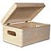 Grande Scatola In Legno | 30 X 20 X 14 Cm | Coperchio E Maniglie | Cassetta Conteniore Per Documenti Attrezzi Portaoggetti Portagiochi Non Verniciato Da Decorare | Ruvido E Non Levigato - Foto miniatura 3
