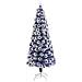 Albero Natale Artificiale Led Bianco E Blu 210 Cm Fibra Ottica - Foto miniatura 3