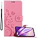 Custodia Compatibile Con Oppo Find X3 Lite In Rosa Fiore - Coperchio Protettivo In Design Floreale Con Chiusura Magnetica, Funzione Stand E Slot Per Carte - Foto miniatura 1
