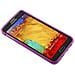 Custodia Compatibile Con Samsung Galaxy Note 3 Neo In Rosa - Coperchio Protettivo In Silicone Tpu Flessibile Con Design Spazzolato - Foto miniatura 3